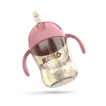 Neno Bebesito Pink – bočica sa slamkom i ručkama 240 ml (6m+) - Image 2