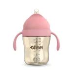 Neno Bebesito Pink – bočica sa slamkom i ručkama 240 ml (6m+) - Image 4