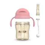 Neno Bebesito Pink – bočica sa slamkom i ručkama 240 ml (6m+) - Image 6