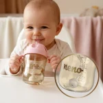 Neno Bebesito Pink – bočica sa slamkom i ručkama 240 ml (6m+) - Image 8