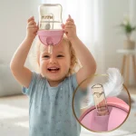 Neno Bebesito Pink – bočica sa slamkom i ručkama 240 ml (6m+) - Image 9