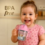 Neno Bebesito Pink – bočica sa slamkom i ručkama 240 ml (6m+) - Image 10