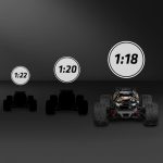 Neno Xblitz Blaze Ekstremno brzi terenski auto 4×4 s LED svjetlima na daljinsko upravljanje, 1:18 - Image 3