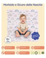 Family Nation Montessori puzzle podloga Rainbow – 175 × 117 cm – 6 dijelova