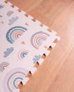 Family Nation Montessori puzzle podloga Rainbow – 175 × 117 cm – 6 dijelova