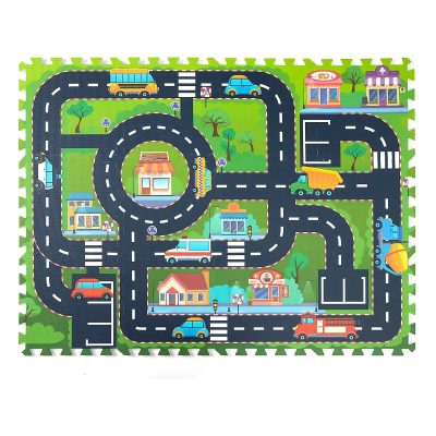 Family Nation Montessori puzzle podloga City – 117,5 × 88,5 cm – 12 dijelova