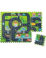 Family Nation Montessori puzzle podloga City – 117,5 × 88,5 cm – 12 dijelova - Image 3