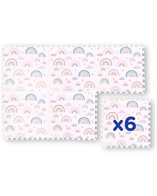 family nation montessori puzzle podloga rainbow – 175 × 117 cm – 6 dijelova Family Nation Montessori puzzle podloga Rainbow – 175 × 117 cm – 6 dijelova - Image 1